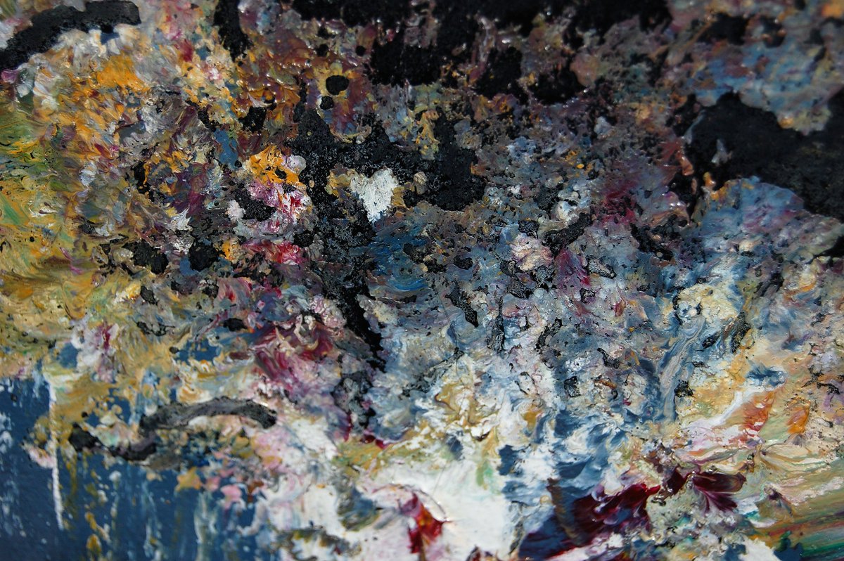 Amelia_Augustyn's tweet photo. Close-up details of "Nerve", 2020 #texture #artdetail #paintingcloseups #paintingdetails #colorful #colors #colour #paint #abstractpainting #abstractart #abstractoncanvas #abstractexpressionism #art #myartstuff https://t.co/onDhgOV8lo
