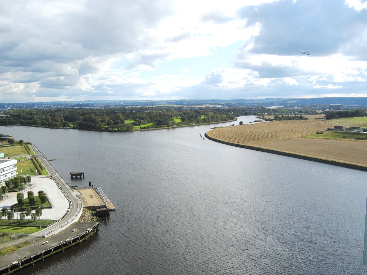 11.…except our plan is not to circumnavigate, but something much more exciting – An earlier pic atop the Titan crane, college on left, Cart to the right – cracking views and well worth the day out!Oh, the river Clyde, the wonderful Clyde, the name of it thrills me and..