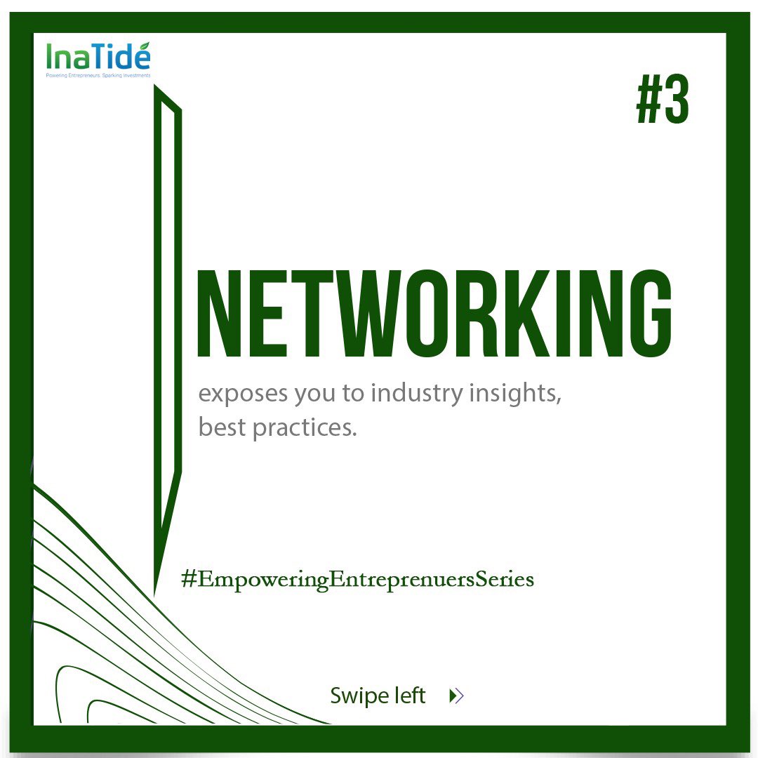Share some networking tips in the comments below #InaTidé  #Entrepreneurs  #Africa  #Networking  #LinkedInCommunity  #sdg7  #Cleanenergy