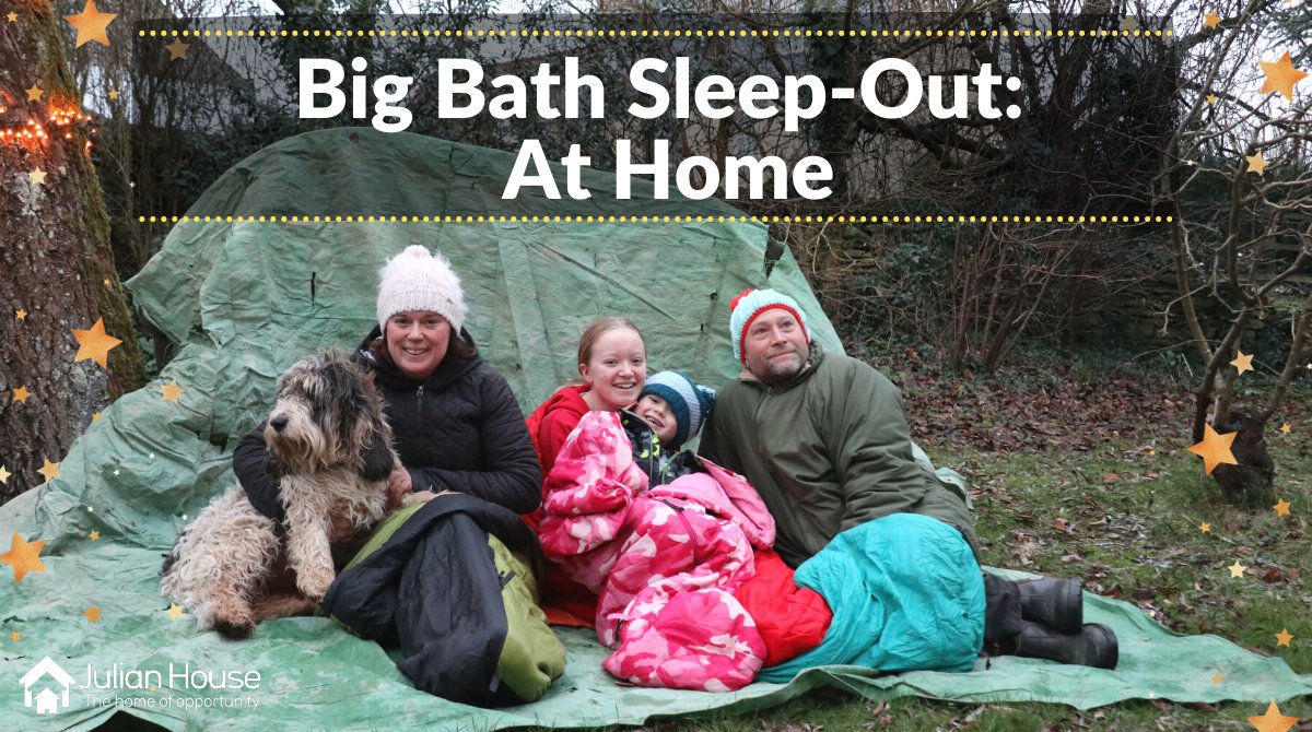 JulianHouseUK's tweet photo. UPDATE: The Big Bath Sleep-Out ⭐ will be an at home event ! Sign up here 👉https://t.co/P8dCG2uxR9
We've had to change and adapt the event due to the national lockdown announcement and rising COVID cases. However, the At Home Sleep-Out carries the same important message. ❤️ https://t.co/iIW9hvqmLC