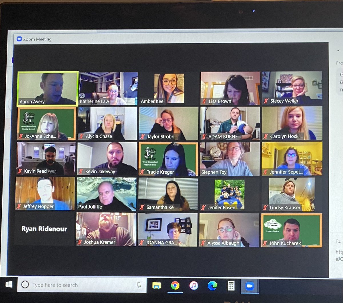 Early meeting today with our awesome and dedicated Social Studies staff to address the events at the Capitol yesterday.