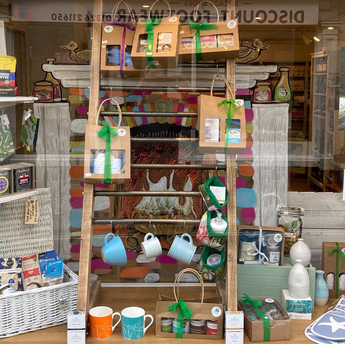 We may not be open but we have changed our window display for 2021. Filled with some great Cornish made products. #shoplocal #shopcornish #Cornwall #Cornishfoodanddrink