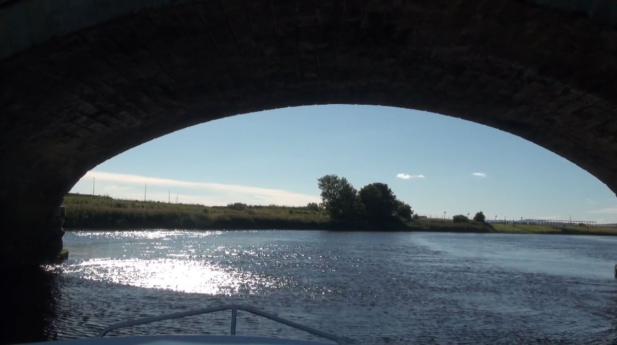 21.Big moment: passing directly underneath the bridge, the arch providing a dramatic gateway to the Black Cart water and beyond.