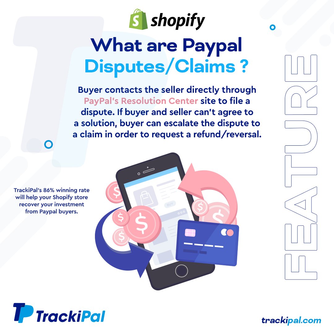 TrackiPal_'s tweet photo. Have you experienced a False customer dispute and lose?#Trackipal's win rate record versus false customer claims is 86%. Avoid losing your #sales. 
Get it here: https://t.co/63e3BEg5sI
#shopify #automation #ecommerce #online #entrepreneur #business #payment #technology #goals https://t.co/NSEkLv7S3n