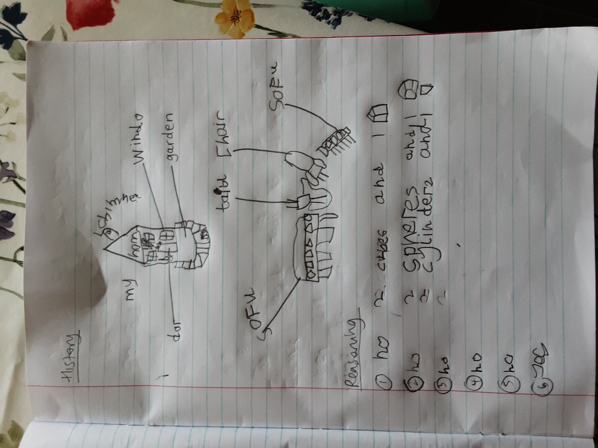FVAYR1's tweet photo. Home learning πβοΈ @frome_vale #learning #homelearning #remotelearning #year1 #reading #comprehensation #understanding #history #homes #maths #3dshapes https://t.co/8moHzvVeQQ