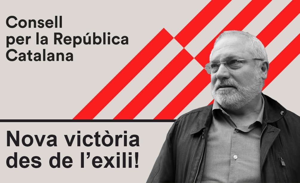 ConsellRep's tweet photo. Nova clatellada a l'Estat: La justícia belga denega l'extradició del conseller Lluís Puig i tomba l'euroordre espanyola. La lluita des de l'exili torna a demostrar que estem davant una persecució política contra l'independentisme que no se sosté més enllà dels Pirineus. https://t.co/wzEIMnu0o0