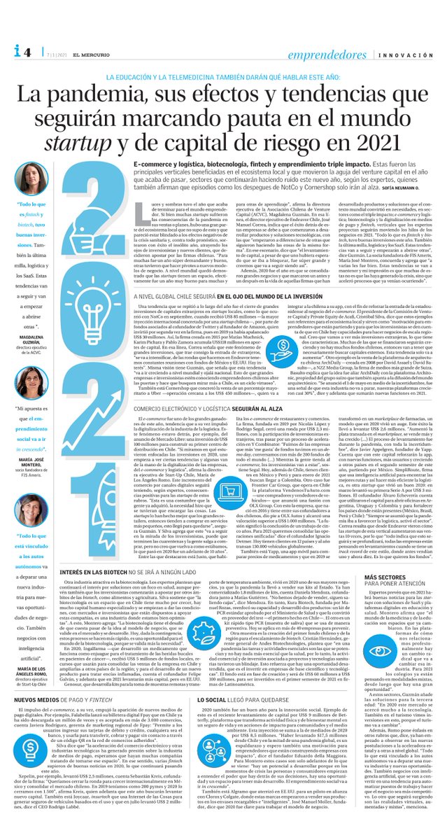 Corfo's tweet image. La pandemia y sus efectos seguirán marcando las tendencias de este año. ¿Tu startup está lista para responder a los desafíos y necesidades que liderarán la pauta del 2021? Revisa el listado de temas 👉 bit.ly/2Xg2Hlc