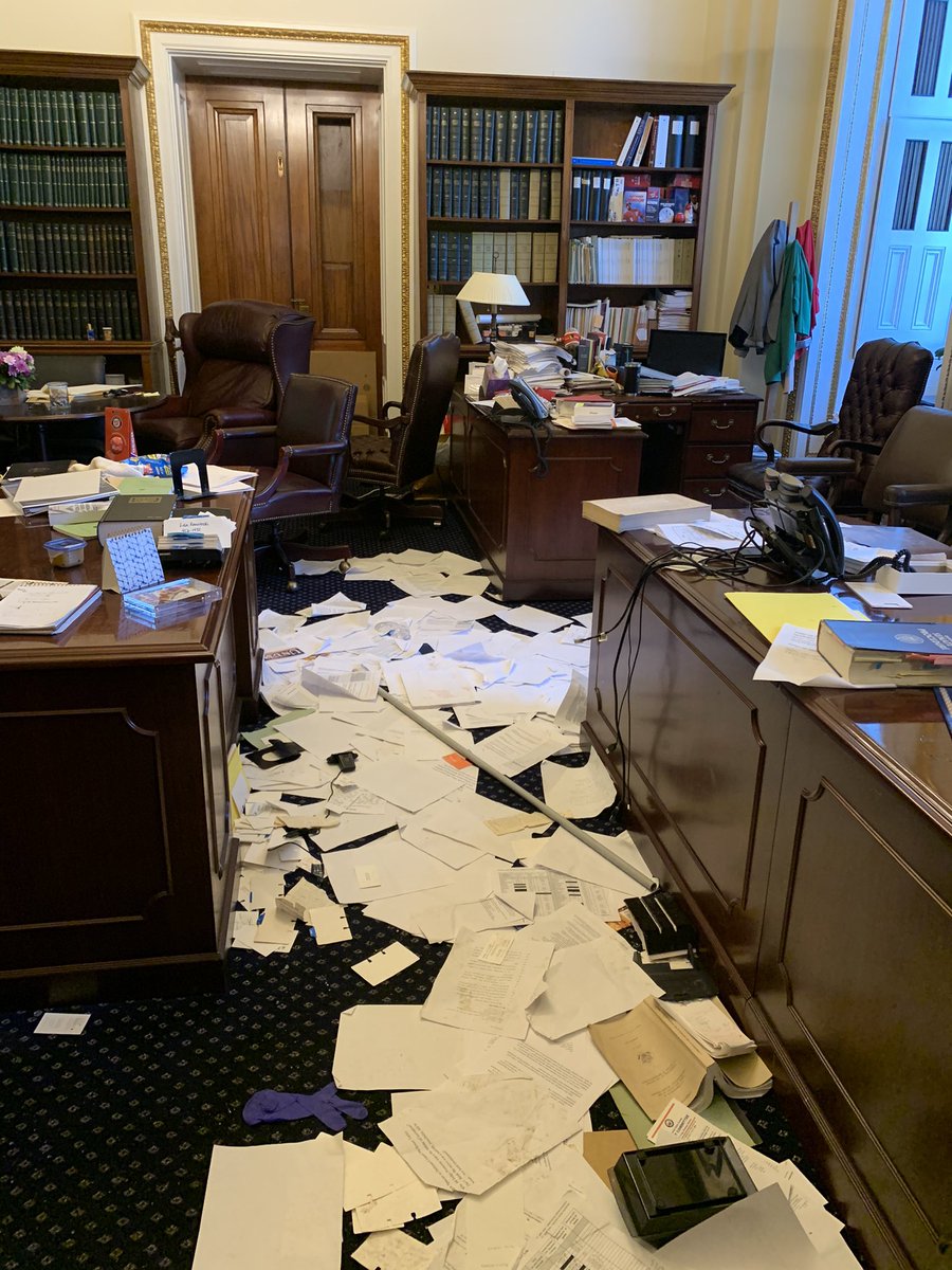 This went around social media last night but the Senate Parliamentarian office is still in the same state this morning