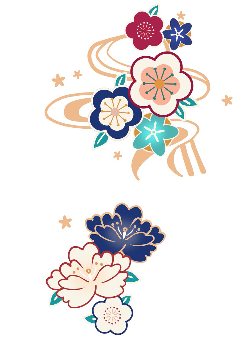 花柄も作ってみた 