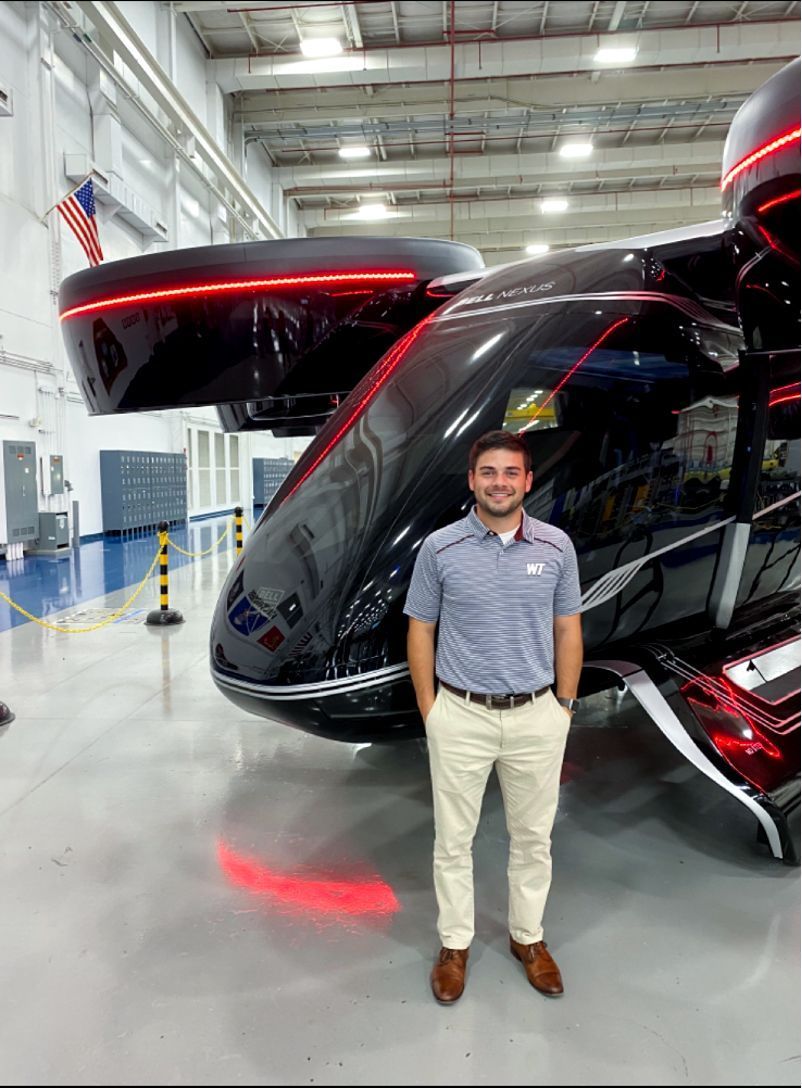 ⭐ INTERNSHIP SPOTLIGHT! ⭐ 
Meet Dakota Puga, a marketing major, who completed an internship from Bell/Textron in Amarillo last summer. 👏 Read more in our COB newsletter: buff.ly/3gSqNeH