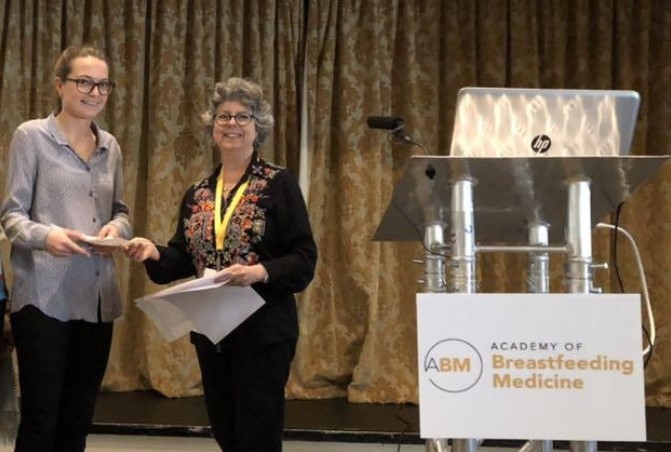 And  @heartsmilkbank is now working with ~30 families a month, thanks to Herts Valley  #ccg funding, with a clinical trial coming down the track later this year.Plenty more to understand, but congrats Solange - here she is winning Best Poster at  #ABM2019 for this work! /End