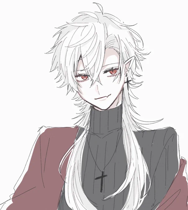 定期的に長髪私服描きたくなる 