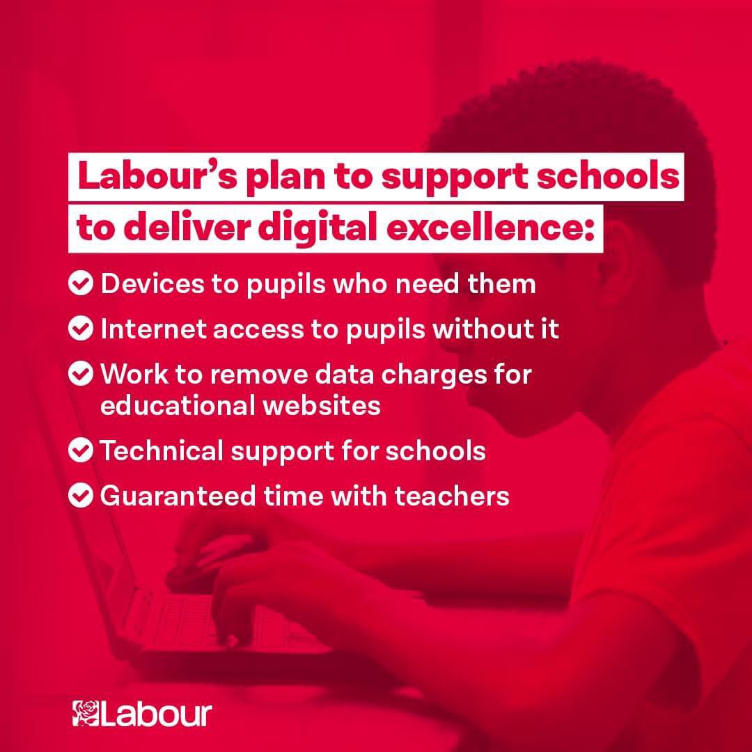 Sign Labour’s petition to get #EveryChildOnline:

👨‍💻Devices to pupils who need them
👩‍💻Internet access to pupils without it
👨‍💻Remove data charges for educational websites
👩‍💻Technical support for schools
👨‍💻Guaranteed time with teachers

Sign up here >>>