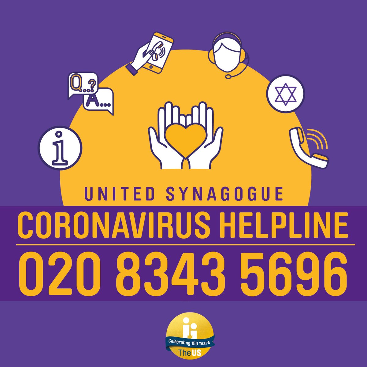 The United Synagogue has a dedicated Coronavirus helpline during the new lockdown. The helpline can point you in the right direction for practical support, spiritual support and emotional support. 
The helpline number is 020 8343 5696 and email address is helpline@theus.org.uk.