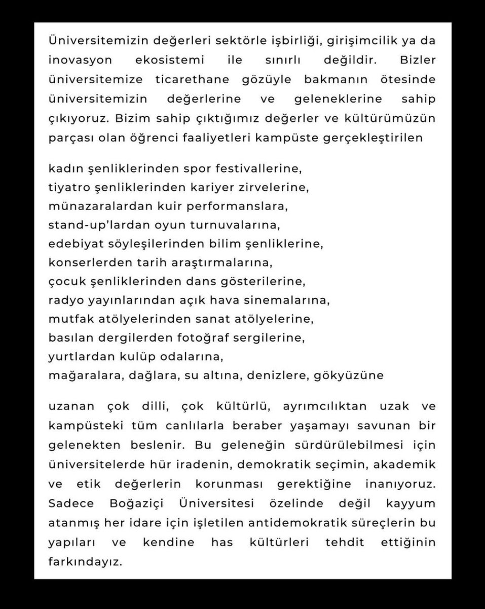 BUYAP_'s tweet photo. #ÜniversitelerBizimdir

#KabulEtmiyoruzVazgeçmiyoruz

#KulüplerKayyumuKabulEtmiyor

#BoğaziçiRektörSeçimiİstiyor https://t.co/h1izKQSIjK