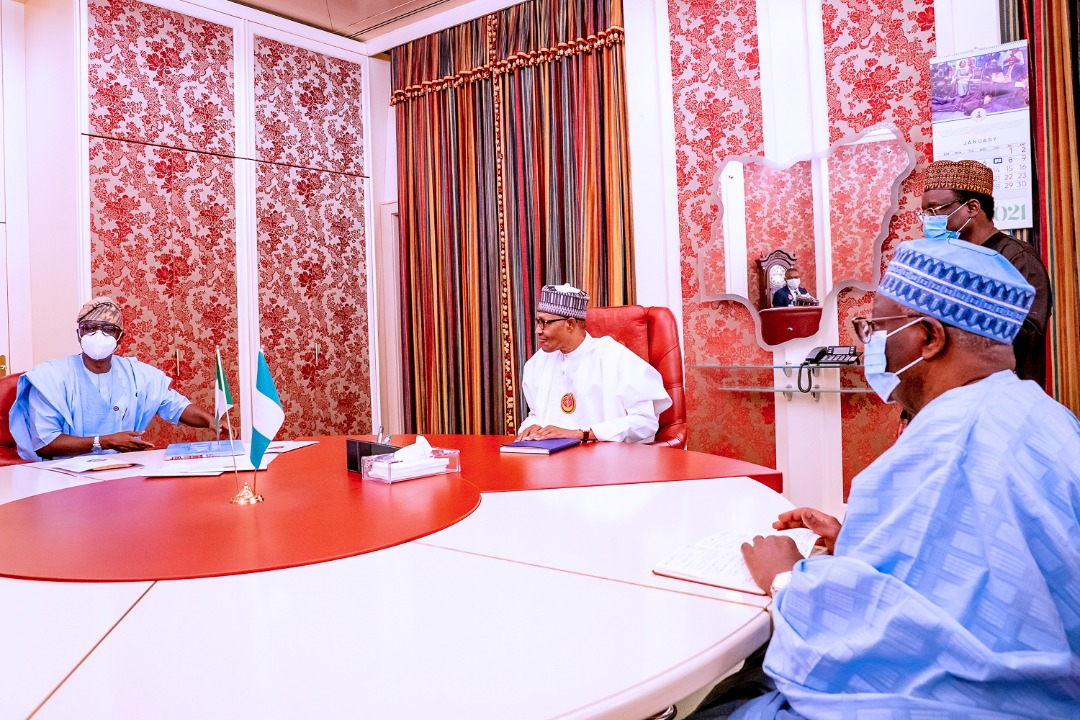 officialCPS_Lag's tweet photo. President @MBuhari today received Governor @jidesanwoolu at the presidential villa Abuja. Details later...
#ForAGreaterLagos https://t.co/kwR34zIHSz