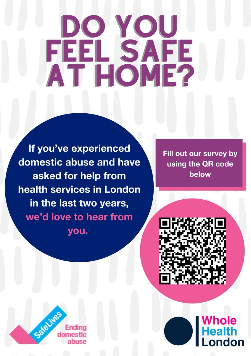 safelives_'s tweet photo. We are coming up to the last few hours of our #WholeHealthLondon survey being open. We would be so grateful if you would retweet the survey so we can ensure that we are hearing from ALL survivors of abuse. 

https://t.co/m8E4dltCCi https://t.co/mAcuyls2Pm