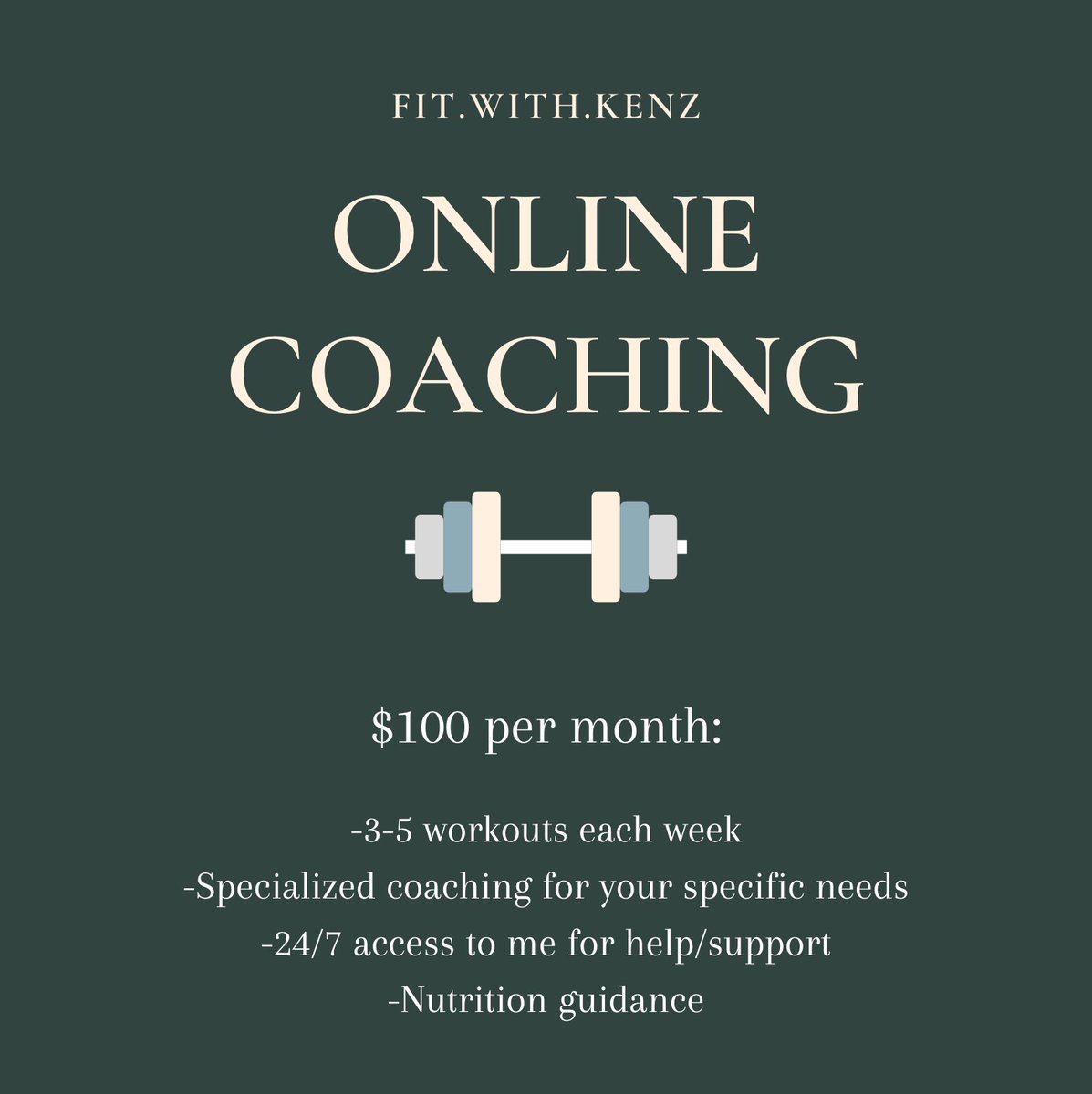 mckenzieel25's tweet photo. ONLINE COACHING!!!

Train with me from the comfort of your own home or gym! Sign up for my online coaching to get personalized workouts to reach your goals. Workout from anywhere and at your own pace!! DM me for more information and let’s get started working together! https://t.co/meXjHhzNrq