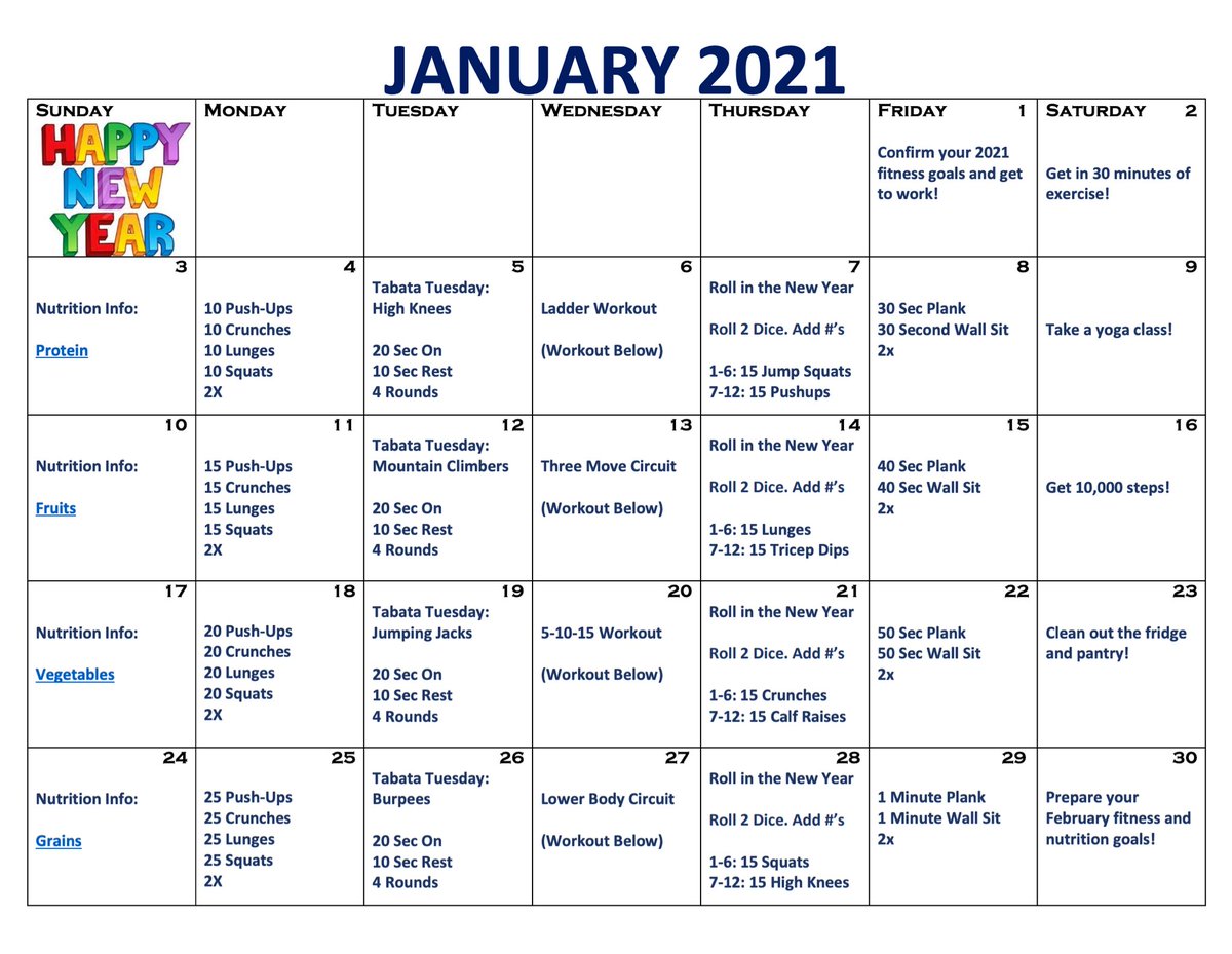A great way to challenge yourself for the month of January to get you back in the groove after the holidays