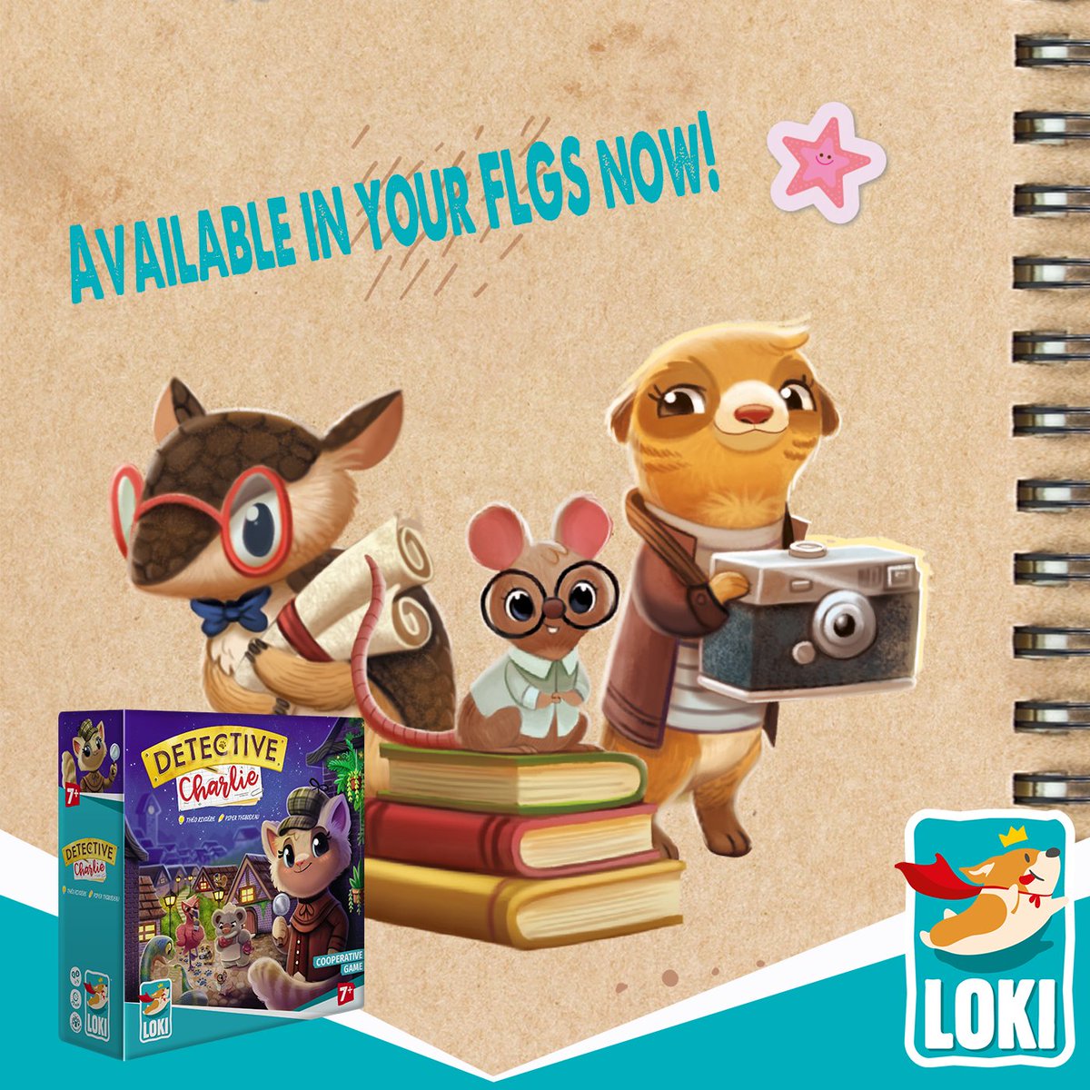 IelloUSA's tweet photo. Detective Charlie is now available in your favorite Game store!
👉https://t.co/vAUOMtW8mo
#thinkLGSfirst https://t.co/KoDCYqKqLD