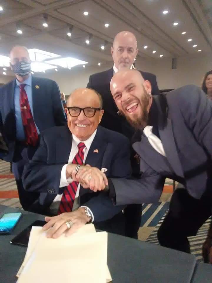 Here he is with  @RudyGiuliani . Pretty awesome 