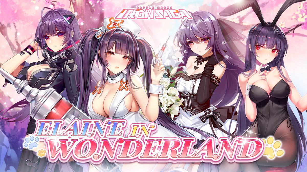 IronsagaEN's tweet photo. Elaine combo💕! Have you heard the urban legend of a purple-haired girl? Being a “part-time warrior”, can she find the lost memory with Serenity’s help? 🤔

🌈RETWEET to win 4 chances of one Elaine skin giveaway! 
#IronSaga #IronSagaAnniversary https://t.co/rxOyK4xYsO