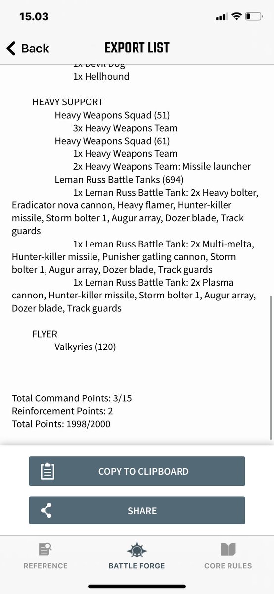 RadiantXela's tweet photo. When the list takes too much Space for tweeting; #40kbattleforge 
Always wanted to try my hand at Astra Millitarum - the sheer amount lf fieldable models looks Crazy ^^ https://t.co/iqkta82ppl
