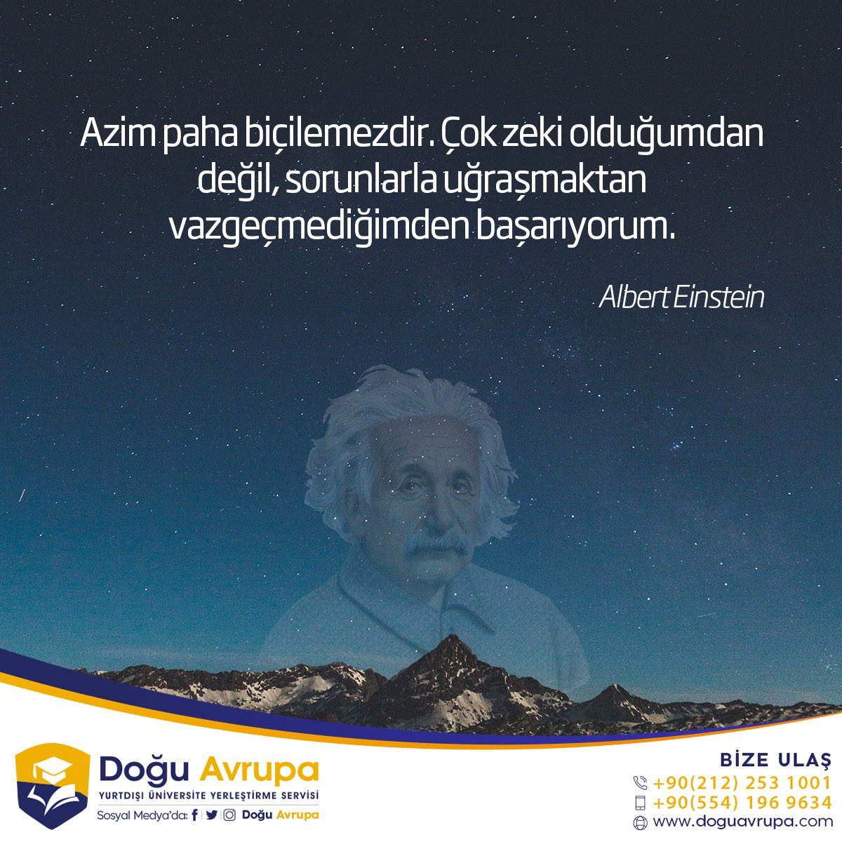 DAvrupa's tweet photo. Zorlukları aşmanın ve başarılı olmanın tek yolu azimle yeni girişimlerde bulunmaktır. Yeni ülkeler görmek, sınırlarınızın dışına çıkmak, yeni bir dil öğrenmek gibi hayalleriniz bu azim gerektiren girişimler için ilham kaynağıdır. https://t.co/Cx5WVlY2jW