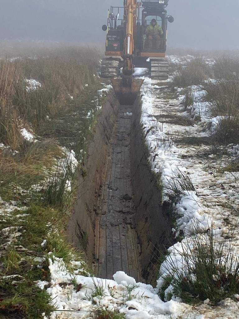 CarrickLimited's tweet photo. Drainage works starting today at a cold Airdrie Golf course https://t.co/Es2IS7cBvm