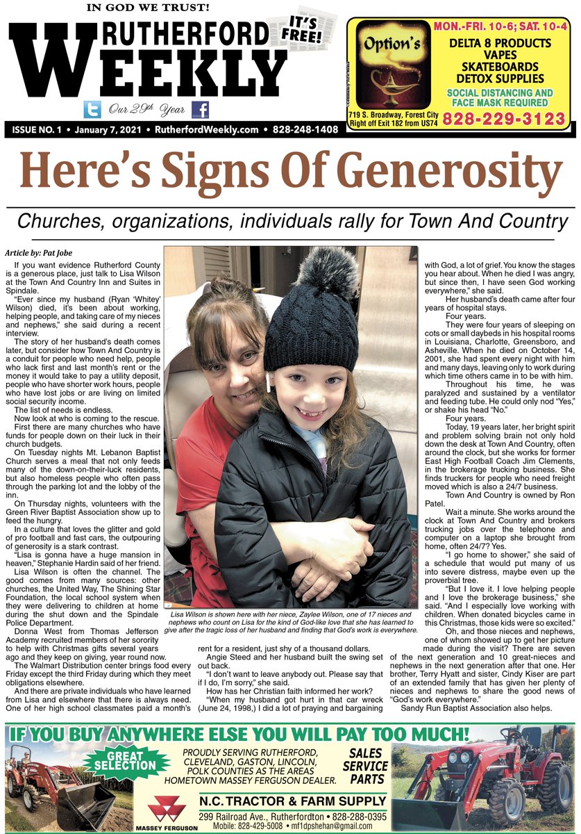 Be sure to pick up the newest issue of Rutherford Weekly or view online...
rutherfordweekly.com
