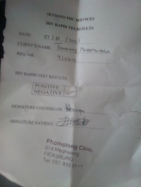 ThabangWalter3's tweet photo. I am ready for stable realationship I just got my certificate lets nomarlize #KnowingYourStatus https://t.co/VwQa4dRrpV