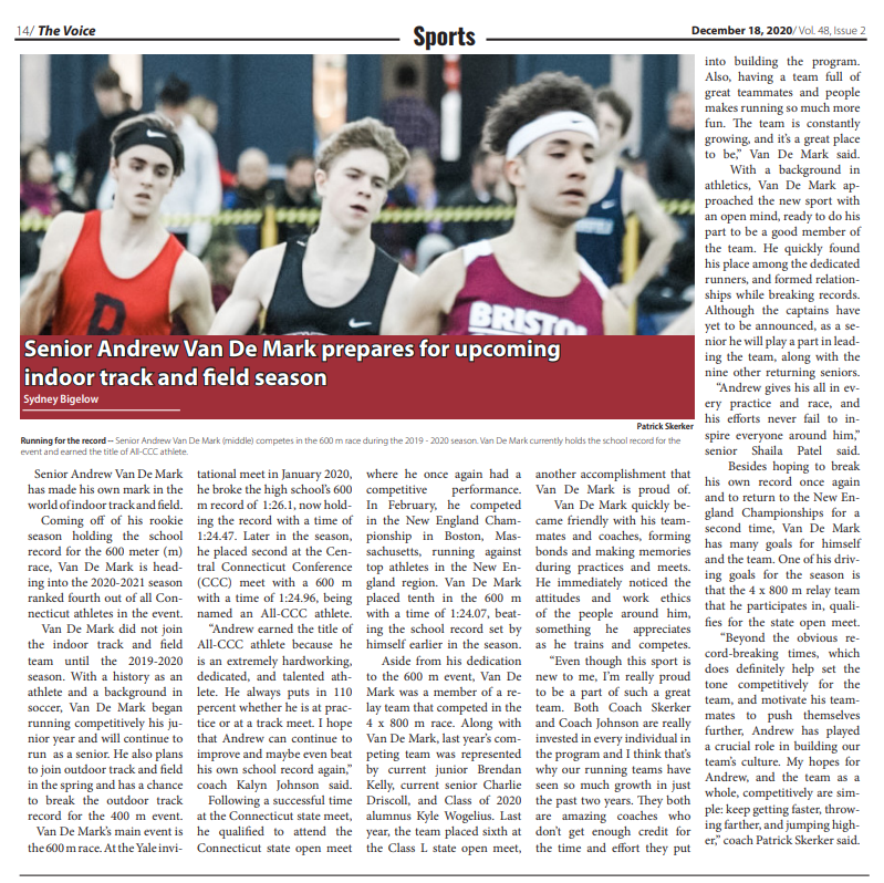 RiverHawksXCTF's tweet photo. VERY late to the party on this: 

Check out this article from @fhsvoice which spotlights #FHSTF Senior Andrew Van De Mark as he prepares for the upcoming season!

Reporter Sydney Bigelow knocked this one out of the park! https://t.co/4hGMcTdBju