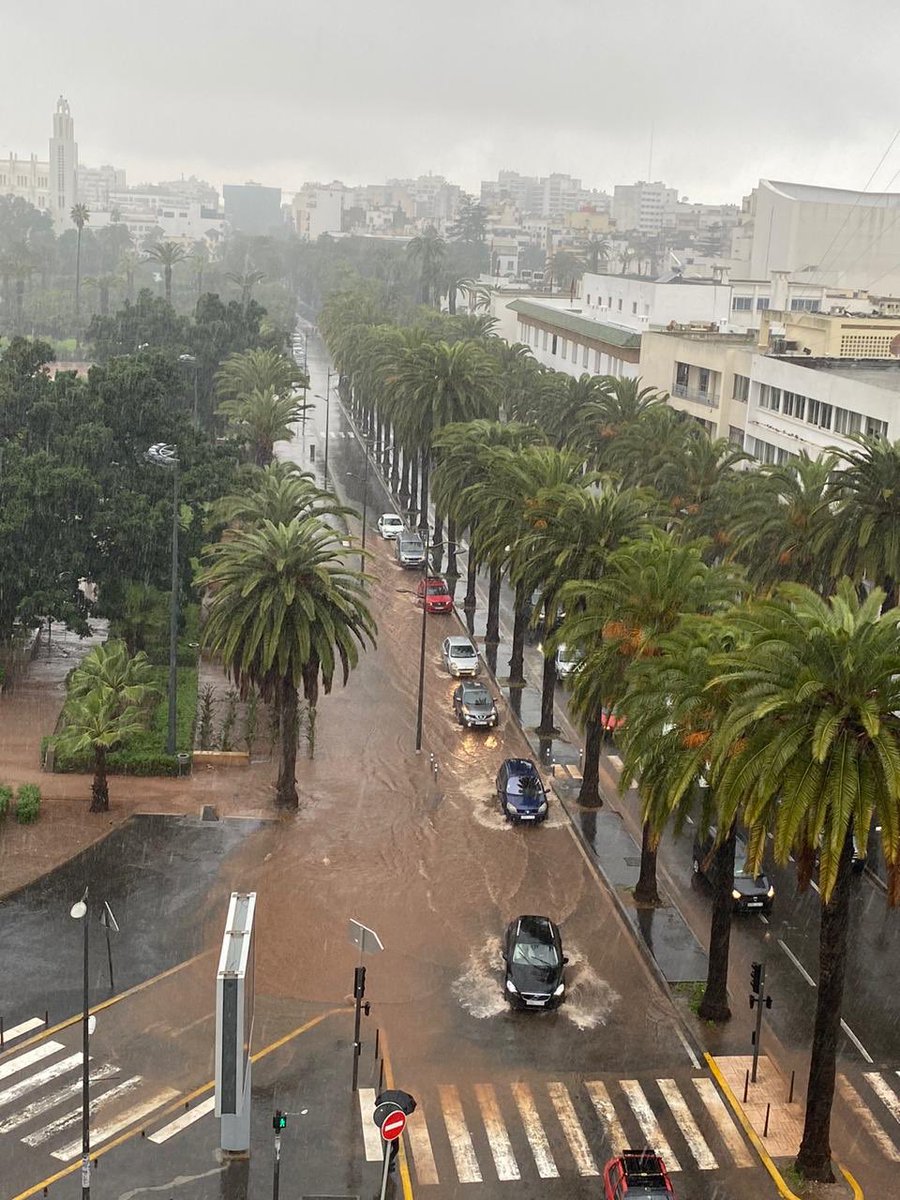 Land unter zur Zeit in Casablanca...