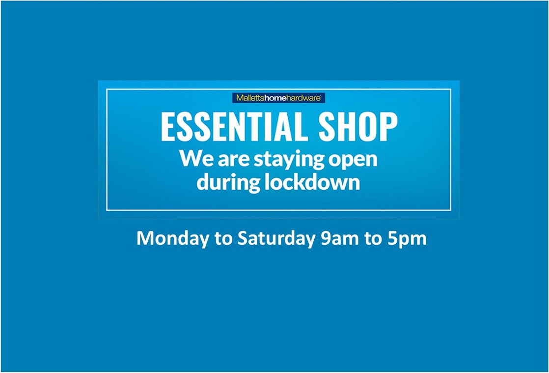 MallettsTruro's tweet photo. Essential shop - we are staying open during lockdown
Thank you for your continued support 🙂
#Truro #Lockdown #EssentialShop https://t.co/uOwmVWEbuu
