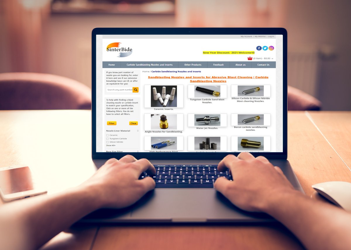 We are available right at your finger tips, 24 hours a day, 365 days a year.  
For detailed product information please visit us at our website: sinterbide.com

#BodyShop #powdercoating #autorepair #aerospace #restoration #refurbish #sandblast  #rustrepair #abrasives