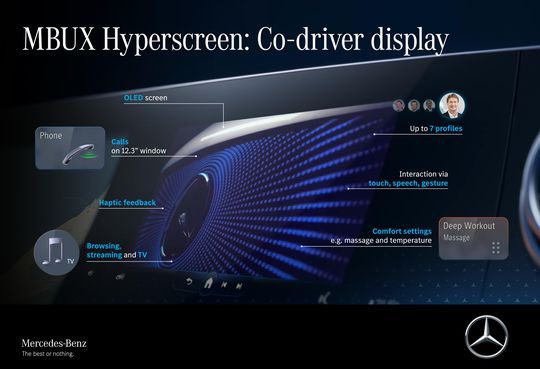 AutosMemoLira's tweet image. #MercedesBenz presentó de manera oficial y a nivel mundial #MBUX #Hyperscreen. Un asistente inteligente para el conductor y pasajero con una perfecta fusión entre lo digital y análogo. Lo incorpora en el nuevo #ElectricVehicles #EQS 
@MercedesBenzMx