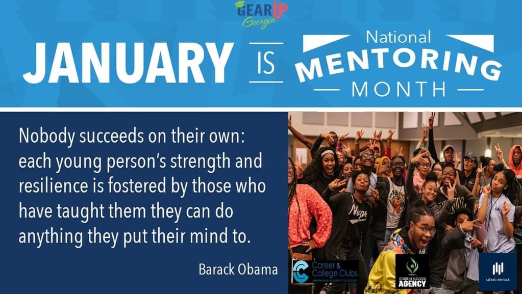 HAPPY NATIONAL MENTORING MONTH! GEAR UP students pls contact us ASAP to receive a mentor! gearupgeorgia.org/contact WE ARE HERE FOR YOU! Special thx to our mentor partners at @agents4teens , <a href="/UshersNewLook/">Usher's New Look</a>  &amp; <a href="/nccep/">NCCEP</a> #CollegeandCareerClubs #GEARUPWorks