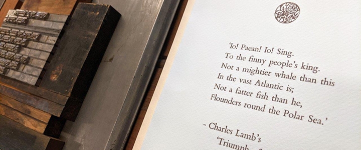 McGill_Rare's tweet photo. Dive deep into fine craftsmanship with a sneak peek into "Extracts. Supplied by a sub-sub-librarian."  This project from @bodleiancsb
celebrates Herman Melville's classic Moby Dick. @McGillLib 's
own #bookartslab contributed! 
https://t.co/vGsXqUsIJA
#letterpress #printing https://t.co/YAvI99LMSp