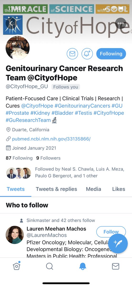 Cristiane D Bergerot (@crisbergerot) on Twitter photo ⚠️Please, follow our <a href="/CityofHope_GU/">Genitourinary Cancer Research Team @CityofHope</a> team‼️
<a href="/DrChoueiri/">Toni Choueiri, MD</a> <a href="/neerajaiims/">Neeraj Agarwal, MD, FASCO</a> @NarjustDumaMD <a href="/shilpaonc/">Shilpa Gupta</a> <a href="/PGrivasMDPhD/">Petros Grivas</a> <a href="/apolo_andrea/">Andrea Apolo, M.D.</a> <a href="/DrVaishampayan/">Ulka Vaishampayan</a> <a href="/drcbsteer/">Christopher Steer</a> <a href="/SWilliams_MD/">Stephen B. Williams, MD, MBA, MS, FACHE</a> <a href="/zklaassen_md/">Zach Klaassen</a> <a href="/Prof_IanD/">Ian Davis</a> <a href="/TiansterZhang/">Tian Zhang, MD, MHS</a> <a href="/kcCURE/">KCCure</a> <a href="/sarah_c_hopkins/">Sarah Hopkins</a> <a href="/AmandaBinDC/">Amanda Narod</a> <a href="/GlopesMd/">gilberto lopes</a> <a href="/virajmaster/">Viraj Master</a> <a href="/PavlosMsaouel/">Pavlos Msaouel</a> ⚠️Please, follow our <a href="/CityofHope_GU/">Genitourinary Cancer Research Team @CityofHope</a> team‼️
<a href="/DrChoueiri/">Toni Choueiri, MD</a> <a href="/neerajaiims/">Neeraj Agarwal, MD, FASCO</a> @NarjustDumaMD <a href="/shilpaonc/">Shilpa Gupta</a> <a href="/PGrivasMDPhD/">Petros Grivas</a> <a href="/apolo_andrea/">Andrea Apolo, M.D.</a> <a href="/DrVaishampayan/">Ulka Vaishampayan</a> <a href="/drcbsteer/">Christopher Steer</a> <a href="/SWilliams_MD/">Stephen B. Williams, MD, MBA, MS, FACHE</a> <a href="/zklaassen_md/">Zach Klaassen</a> <a href="/Prof_IanD/">Ian Davis</a> <a href="/TiansterZhang/">Tian Zhang, MD, MHS</a> <a href="/kcCURE/">KCCure</a> <a href="/sarah_c_hopkins/">Sarah Hopkins</a> <a href="/AmandaBinDC/">Amanda Narod</a> <a href="/GlopesMd/">gilberto lopes</a> <a href="/virajmaster/">Viraj Master</a> <a href="/PavlosMsaouel/">Pavlos Msaouel</a>