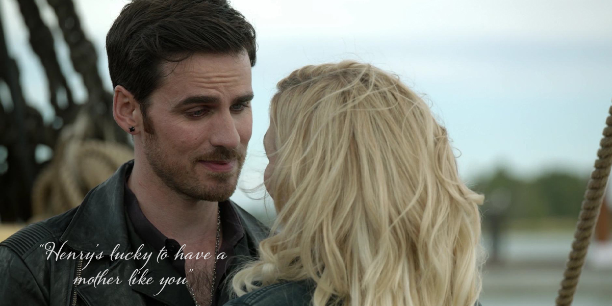 Emma would defend villain Regina to Henry but Regina wouldn’t do the same for Dark Swan. In fact, she’s used anti-birth mother rhetoric in the past = no surprise that she behaves this way despite having abused him for 10+ yrsWhile Killian praises her. Henry is lucky to have her