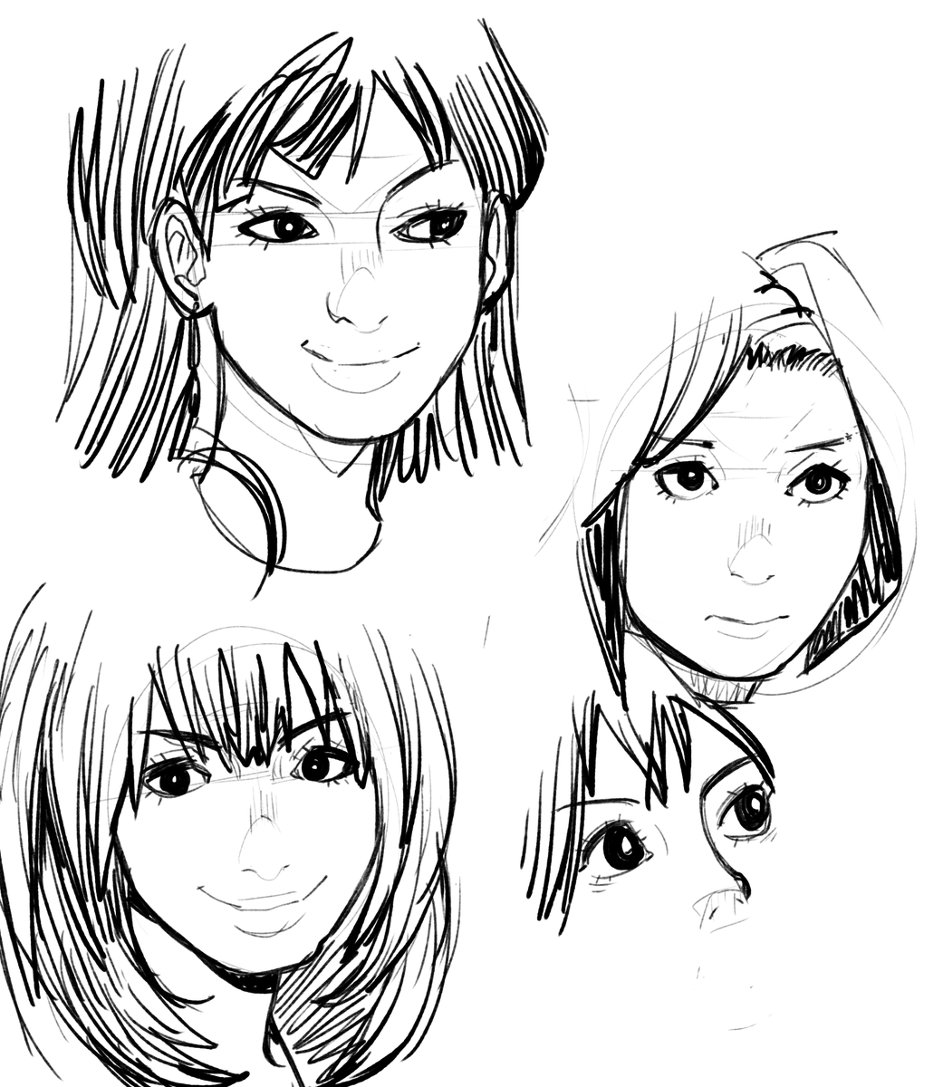 顔の練習などをしていた 