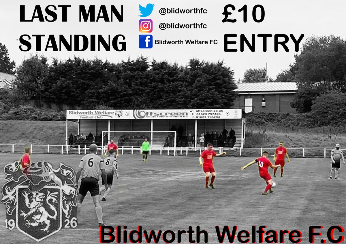 🚨LAST MAN STANDING🚨
- Please register your interest by sending us a message
- Choose any football league club, if your team wins you stay in.
- You can only pick a team once.
- Last man standing wins 💰
More to follow 🔴⚫️