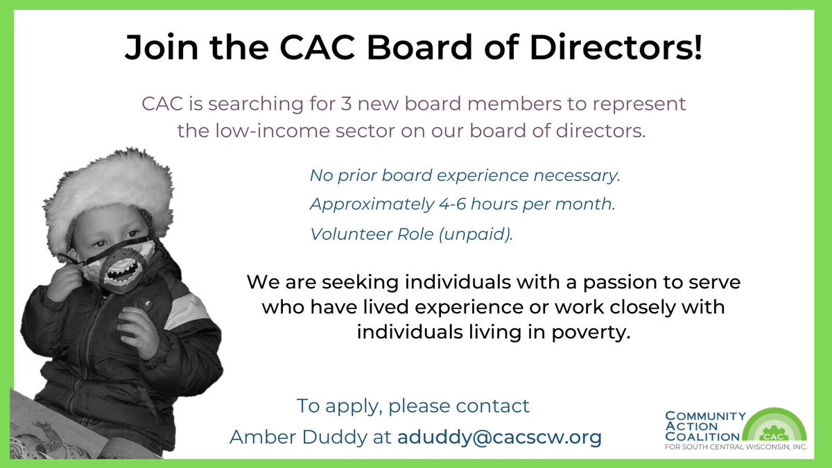 CACSCWI's tweet photo. There are new opportunities with CAC this year! Are you interested in joining us? https://t.co/KaOnY8PVjm