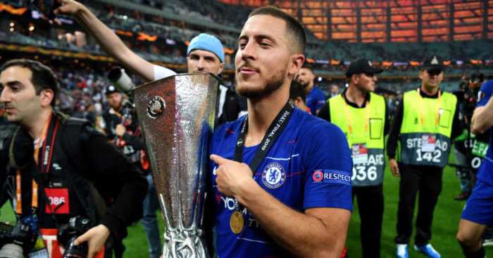 2018/1921 goals and 17 assists in all competitions helped Chelsea come 3rd, reach the League Cup final and win the Europa League . His last season as a blue with some brilliant moments . He also scored his 2nd Chelsea hat trick with 3 goals v Cardiff City