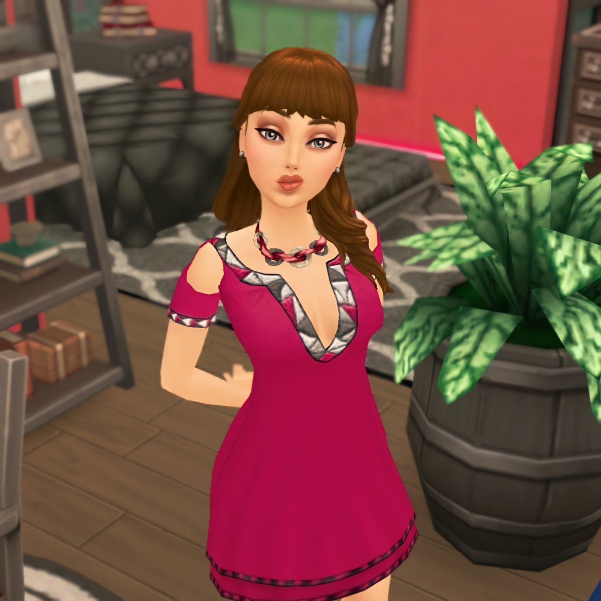 hanemiyan's tweet photo. Being a Scorpio, Ruby is a sensual and intense sim. She loves astrology and is deeply fascinated by everything dark and spooky, and she made sure to showcase her interest in her choice of bedroom interior. ❤🖤
#TheSimsMobile #TSMZodiacChallenge #SimsNation #SimsMobileReddit https://t.co/qZxtZHcERB
