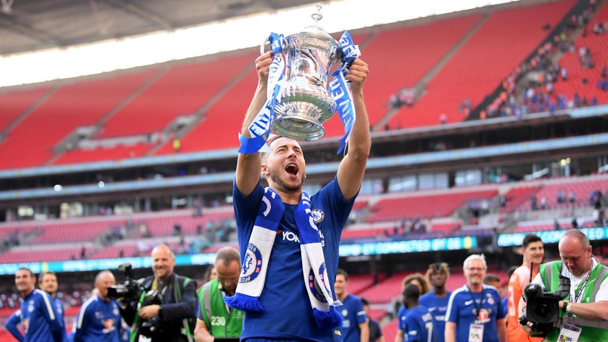Eden Hazard 352 games110 goals92 assists2x Premier League2x Europa League1x FA Cup1x League CupA modern legend and the most talented player I’ve ever seen play for Chelsea football club. Thank you 