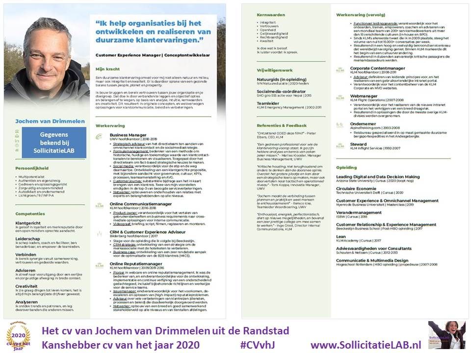 Yes! Mijn #CV is nu officieel genomineerd voor 𝗖𝗩 𝘃𝗮𝗻 𝗵𝗲𝘁 𝗷𝗮𝗮𝗿 𝟮𝟬𝟮𝟬. Stemmen kan door een duimpje te geven op lnkd.in/eWKW7Xp.
Een vaccin, een nieuwe president, en met jouw stem straks ook een CV van het jaar. Wat een mooie start van 2021!
#CVvhJ