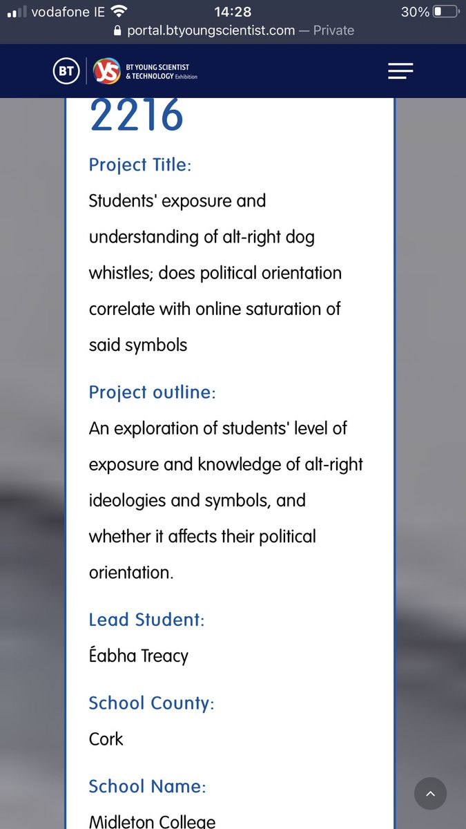 sarahtreacy5's tweet photo. You can see summary of Eabha’s @BTYSTE  research on exposure and awareness of alt right messaging among students  (study 2216) via the BTYS portal on #Vimeo https://t.co/ex7u6HoXrb We need not think that what happened in US couldn’t happen here! #ProtectDemocracy https://t.co/GaMCUHTj5E