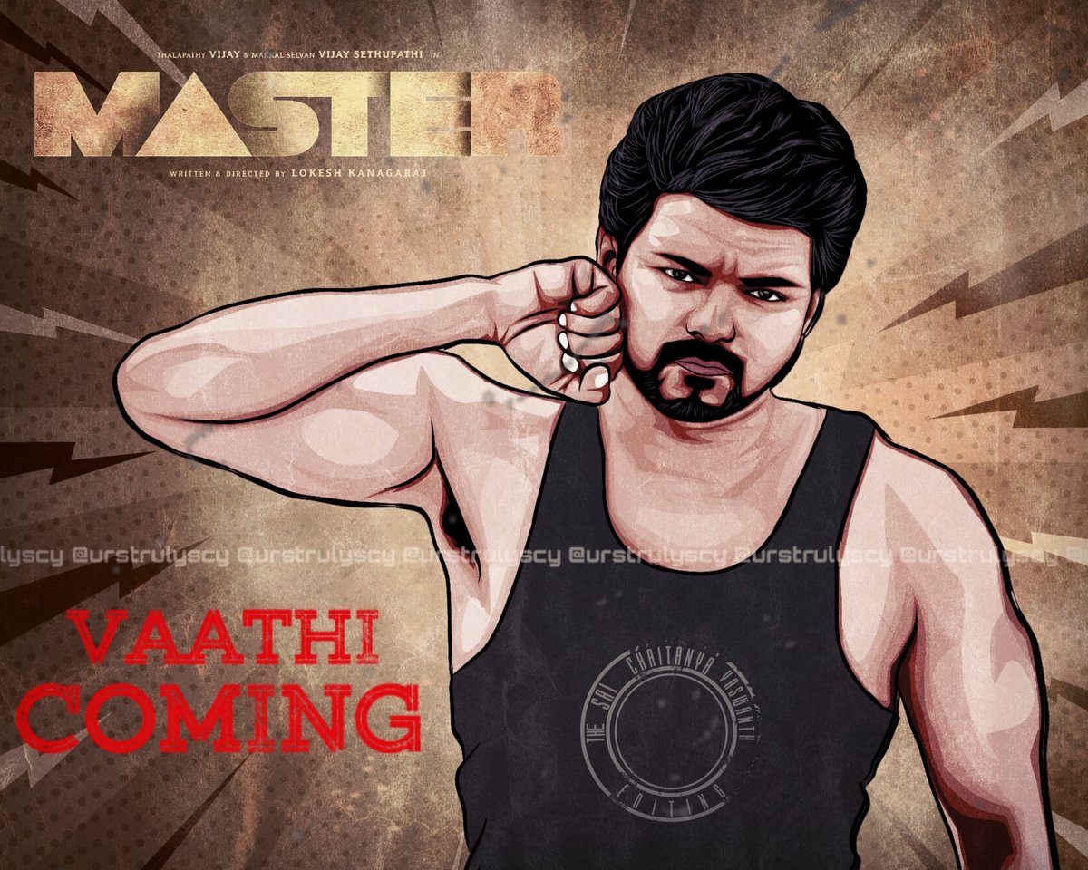 THALAPATHY VIJAY MASTER VECTOR ILLUSTRATION ART
PIC CREDIT :- @ursturlyscy 
#Master #MasterFilm #vaathiraid #Thalapathy #Thalapathy65 #ThalapathyVijay #Thalapathy64 #masterupdate #MasterEmoji #VijaySethupathi #ThalapathyVsSethupathi #Telugu #Tamil #tamilmemes #tamilrockers