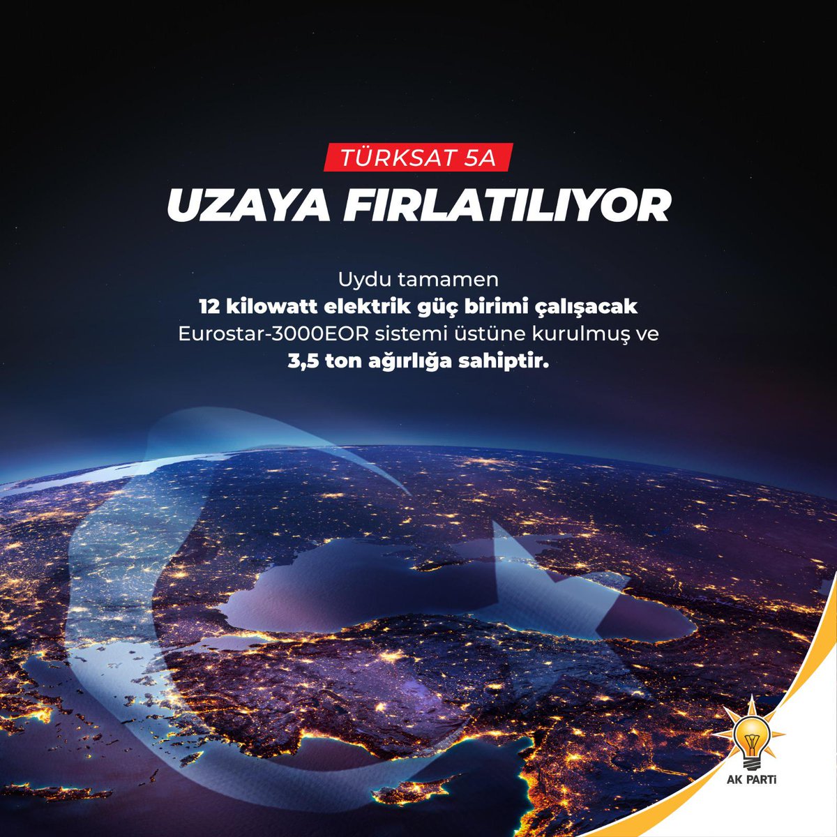 akgenclikseyhan's tweet photo. Heyecan dorukta, geri sayım başladı! #Türksat5A’nın uzayla buluşması için son saatler.. 
🗓️ 8 Ocak Cuma 
🕟 04.28

Milletimise hayırlı olsun🇹🇷🇹🇷 https://t.co/cJS2mpMwUO